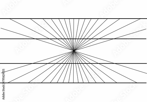 Líneas paralelas, ilusión óptica