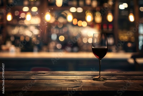 background of wine bar with free space for your glass of bottle for product display montage.