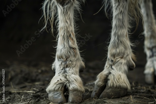 hairy satyr goat legs with goat hooves