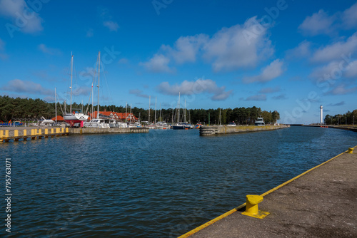 Yacht Harbor in Leba. Baltic Sea, Poland