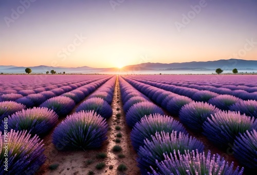 A highly realistic 8k sunrise over a lavender fiel (14)