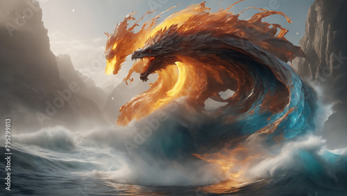 Mesmerizing images capturing the fluidity and beauty of motion, whether its swirling liquids, dancing flames, or flowing fabrics. a highly detailed epic cinematic concept art ULTRA HD 8K