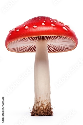 Red mushroom fungus agaric plant