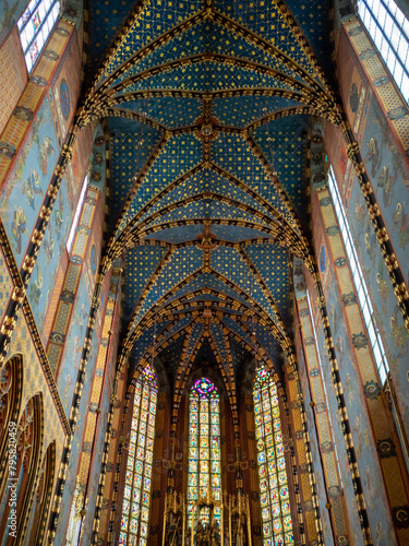Ceiling decorations of the presbytery of St. Mary's Basilica, Krakow