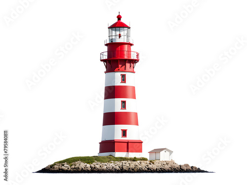 Lighthouse Isolated on Transparent Background