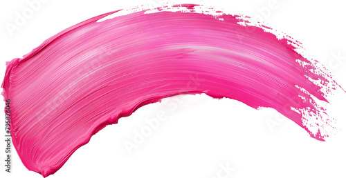 Vibrant pink paint stroke