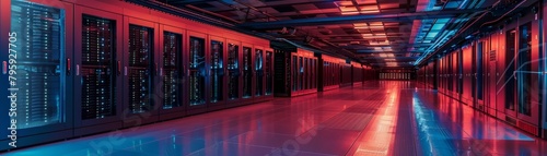 The supercomputer hums quietly, its intricate array of components working in perfect harmony to decode the complexities of the universe, background concept