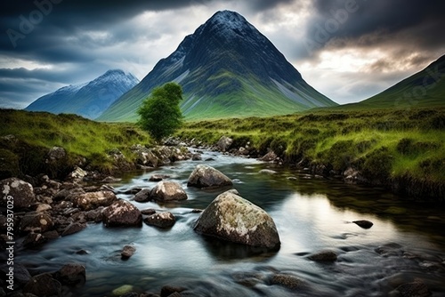Scotland nature wilderness landscape.