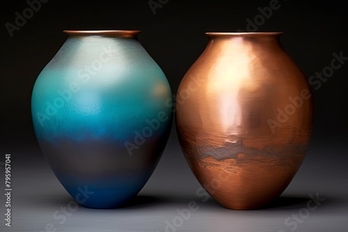 Burnished Copper Patina Gradients: Mesmerizing Oxidized Copper Color Palette