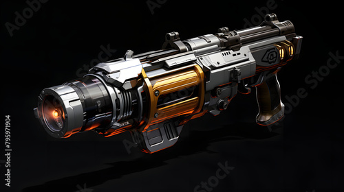Grenade launcher game icon 3d