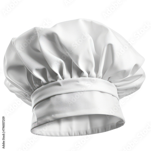 white toque chef hat on transparency background PNG 