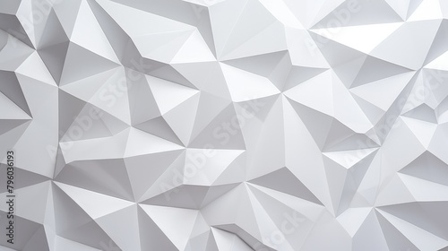 white geometric polygons abstract background