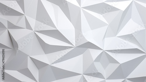 White plastic background with a geometric pattern