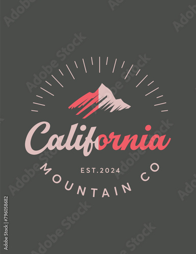 California mountain co. Artwork design.