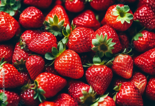 Rote Reife Saftige Erdbeeren