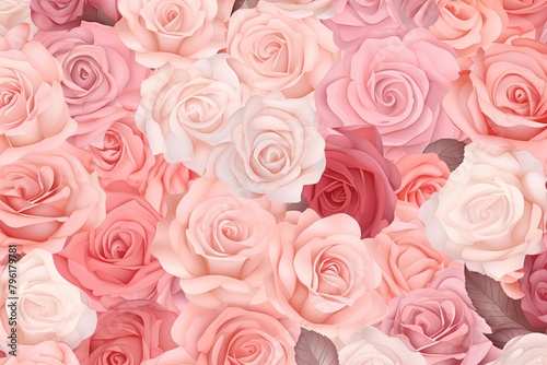 Blush Rose Garden Gradients - Serene Floral Gradient Design