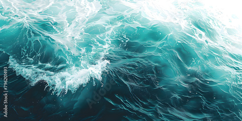 Gradient transition from frosty white to deep sea teal, icy and invigorating, ideal for refreshing beverage ads or aquatic sports gear