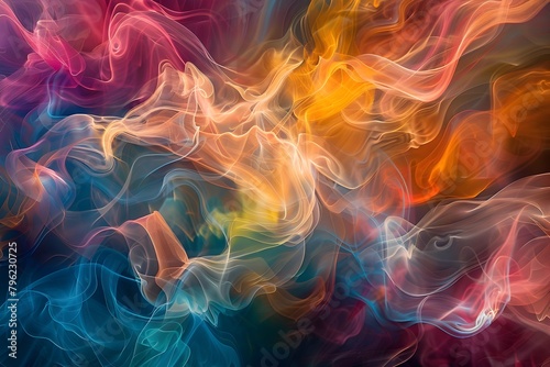 Dynamic and Vibrant Color Interactions in a Mesmerizing Abstract Visual Display