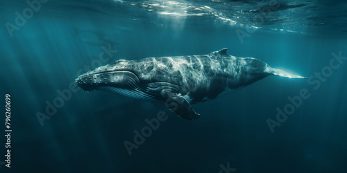 Animali marini: balena.