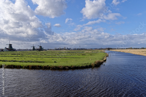 Landscape of North Holland, Nature, views, environment.