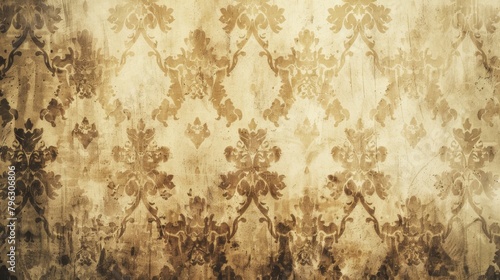 Ornate vintage wallpaper, great for background and design projects
