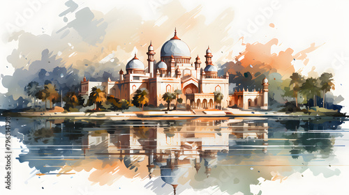 Islamic Architecture watercolor