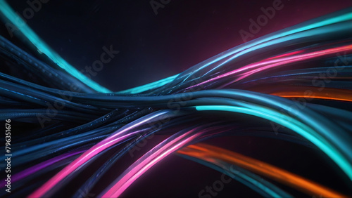 "Dynamic Data Cable Glow for Information Transfer" 
