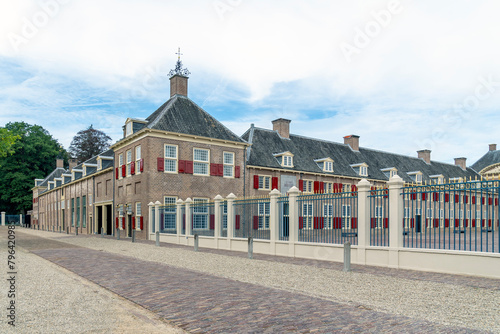 One of the outbuildings next to the entrance of Paleis het Loo in Apeldoorn, the Netherlands