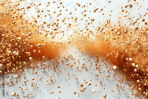 Golden-Brown Particle Explosion: A Fascination with Detail
