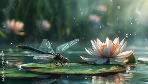 dragonfly on flower