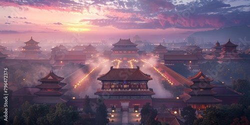  "Forbidden City at Dusk"