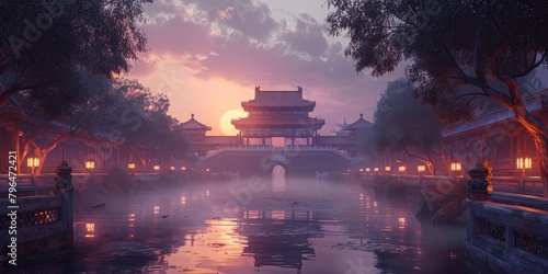  "Forbidden City at Dusk"