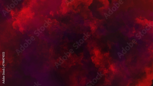 A breathtaking nebula filled with vibrant hues of pink, purple, and blue,Red smoke fog on black background for advertising and wallpaper.
