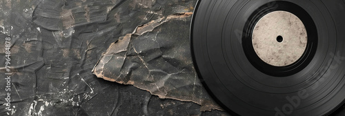 A realistic distressed edge paper texture overlay for an album cover art mockup