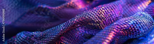 In a macro closeup, the intricate security threads woven into a banknote shimmer under ultraviolet light, revealing hidden patterns that guard against counterfeiting