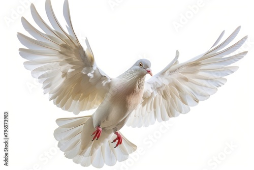 White pigeon animal flying bird