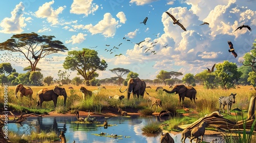 africa wildlife landscape