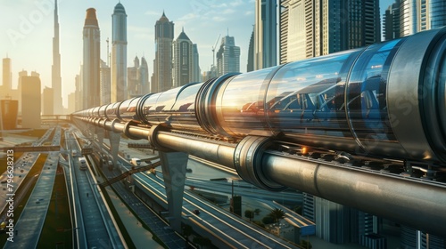 The future of transportation is here. The Hyperloop is a new type of train that travels at over 600 miles per hour.