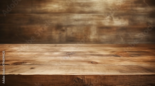 Aged wooden table with a blurred vintage room background, enhancing the nostalgic and antique feel for heritage or traditional product showcases.