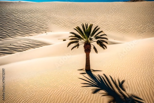 palm tree on the sand