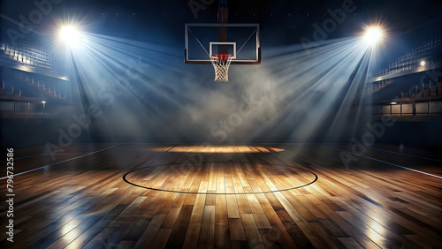 Basketball Court in the Spotlight