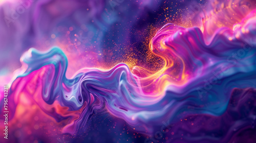 Abstract swirls of vibrant paint forming a visually striking background, perfect for artistic projects.