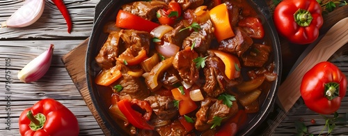 Delicious Hungarian Goulash with Potatoes and Carrots for Eid ul Adha. Tasty Hungarian Goulash Recipe for Eid ul Adha Celebration