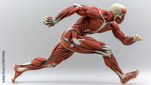 b'Running man muscle anatomy'