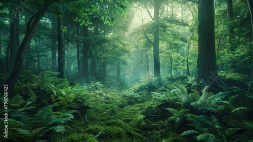 Sustainability net zero carbon negative forest nature Biodiversity Diversity, Generative AI hyper realistic 