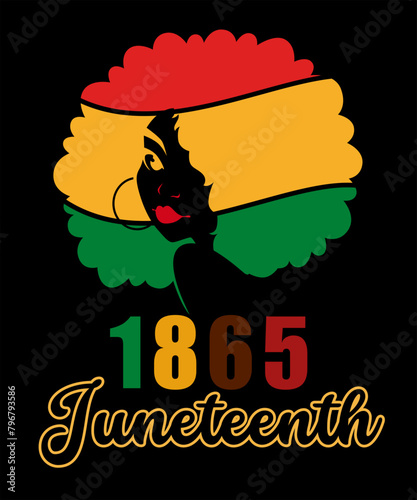 Juneteenth day t-shirt design. Juneteenth 1865 T Shirt Design, Juneteenth 1865, Happy Juneteenth day shirt print template typography design for vector file.