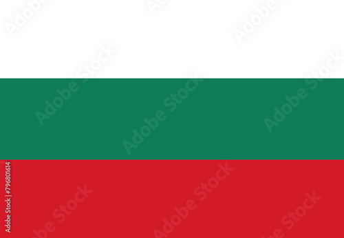 Bulgaria flag illustrator country flags