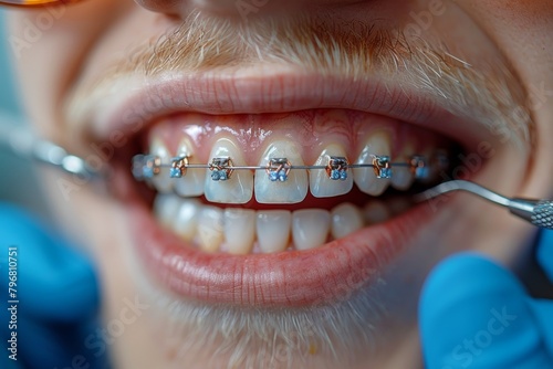 Improving dental alignment with orthodontic braces