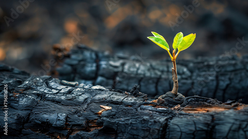 Sprout of a Burnt Tree