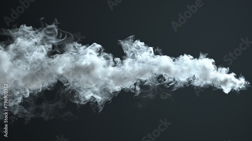 A black background with white smoke rising from both the top and bottom